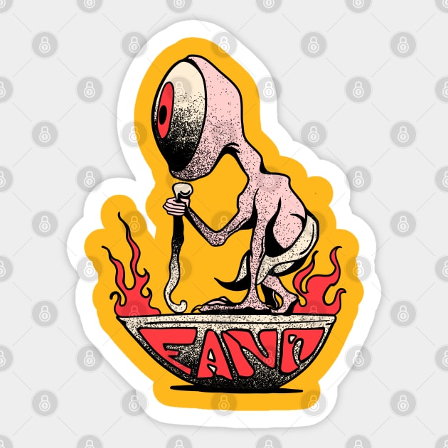 Monster One Eye Fana design Sticker by wap.prjct